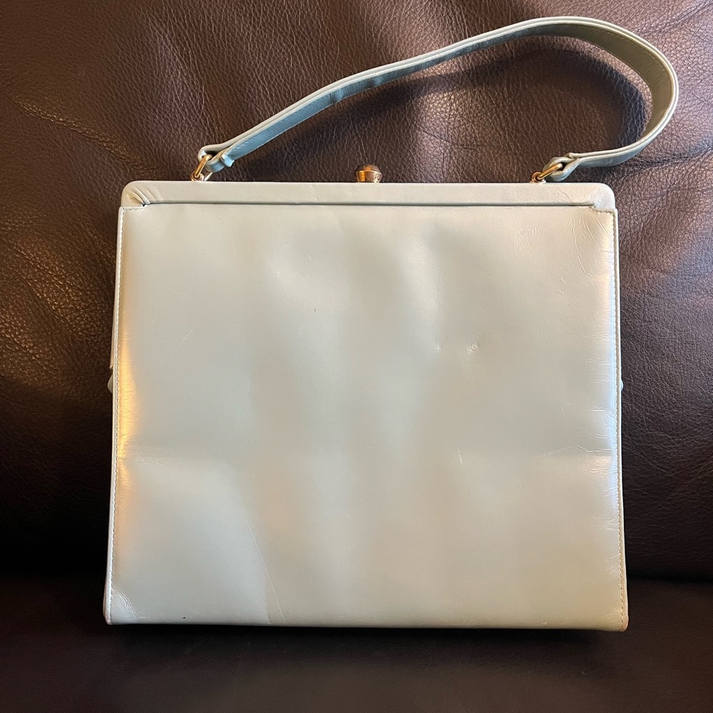 Vintage baby blue handbag
